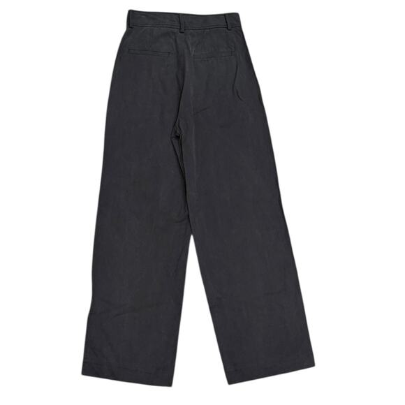 Everlane The Way-High Drape Trouser In Black - Picture 3 of 7